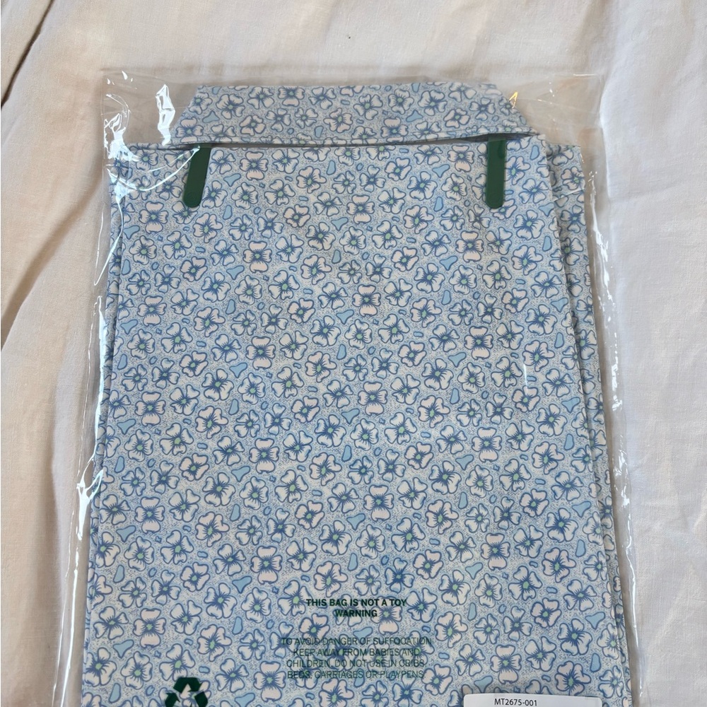 Masters Light Blue Floral Performance Polo with Yellow Logo - Picture 3 of 3